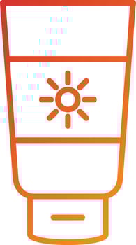 Suncream Icon Style vector