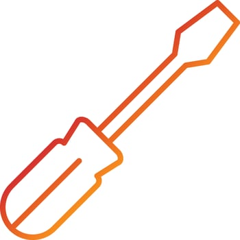 Screwdriver Icon Style vector