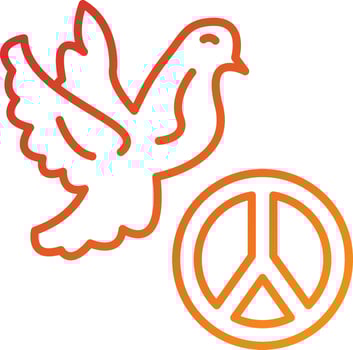 Pacifism Icon Style vector