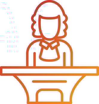 Magistrate Icon Style vector