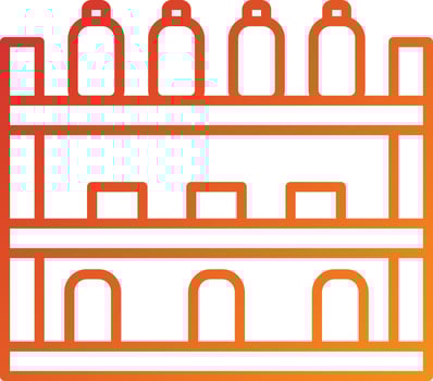 Shelves Icon Style vector