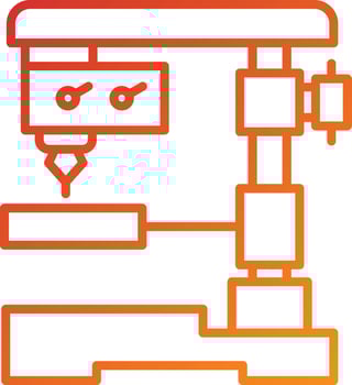 Automatic Drilling Icon Style vector