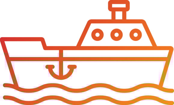 Commercial Fishing Icon Style vector