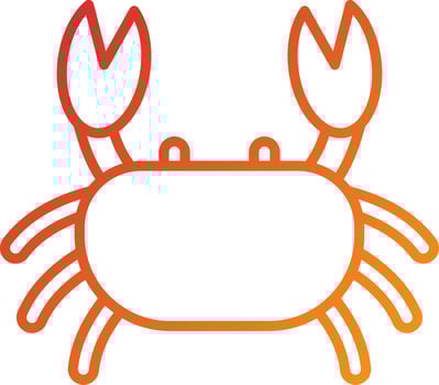 Crab Icon Style vector