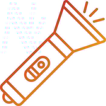 Flashlight Icon Style vector