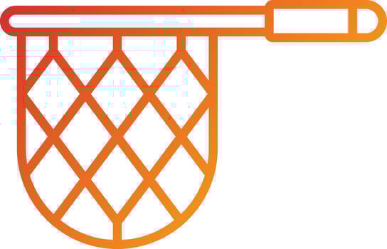 Hand Net Icon Style vector