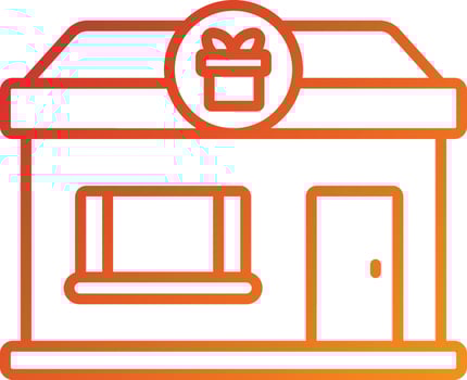 Souvenir Shop Icon Style vector