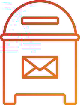 Po Box Icon Style vector