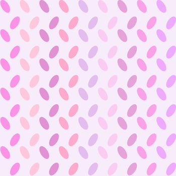 Seamless abstract pattern with geometric round shapes. Vector background design. Sweet pink, purple, red color. Paper, cloth, fabric, cloth, dress, napkin, cover, bed printing, gift, present concept.