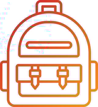 Backpack Icon Style vector
