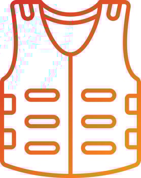 Body Armor Icon Style vector