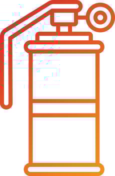 Smoke Grenade Icon Style vector