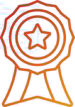 Best Seller Icon Style vector