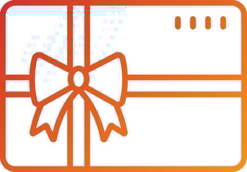 Gift Card Icon Style vector