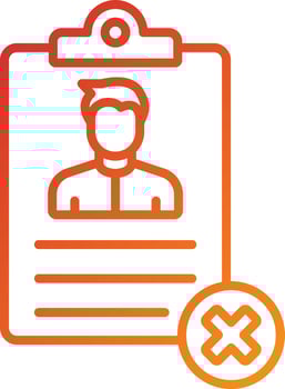 Bad Resume CV Icon Style vector