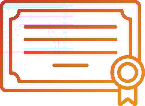 Certificates Icon Style vector