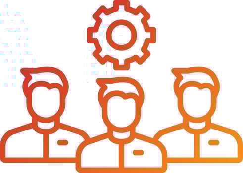 Company Culture Icon Style vector
