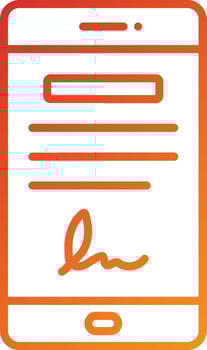 Digital Contract Icon Style vector