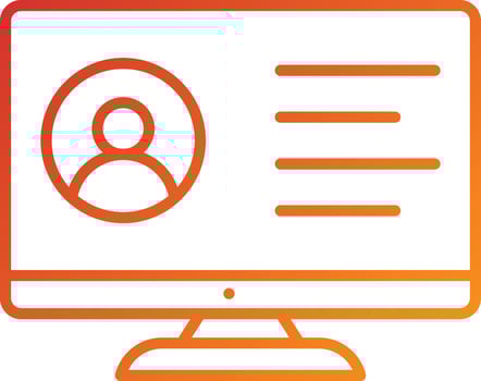 Employment Online Service Icon Style vector