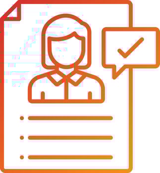 Hiring Manager Female Icon Style vector