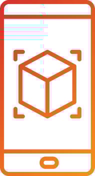 Ar App Icon Style vector