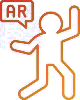 Ar Dancing Icon Style vector