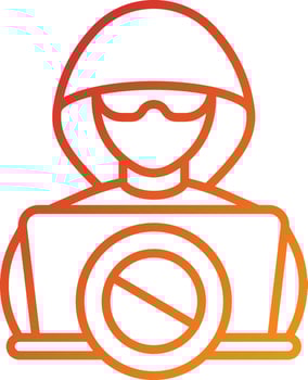 Anti Theft System Icon Style vector
