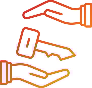 Closed End Lease Icon Style vector