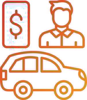 Dealer Incentives Icon Style vector