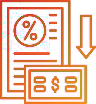 Down Payment Icon Style vector