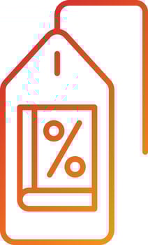 Educators Discount Icon Style vector