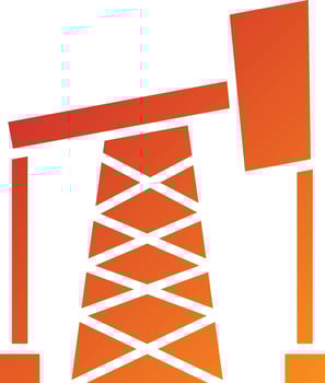 Drilling Oil Icon Style vector