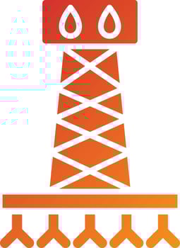 Fracking Icon Style vector