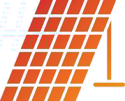 Solar Panel Icon Style vector