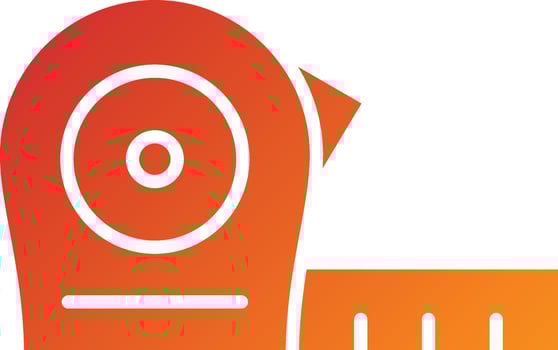 Measure Tape Icon Style vector