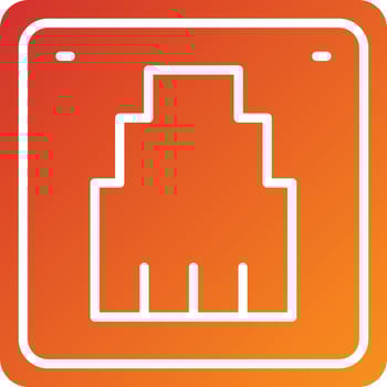 Telephone Socket Icon Style vector