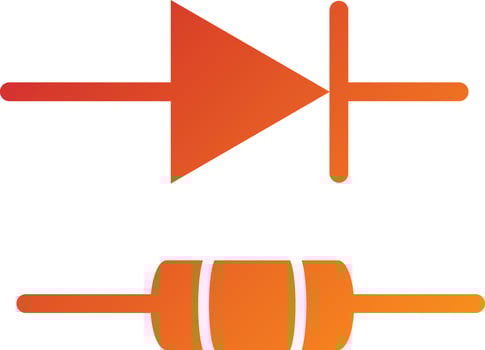 Diode Icon Style vector