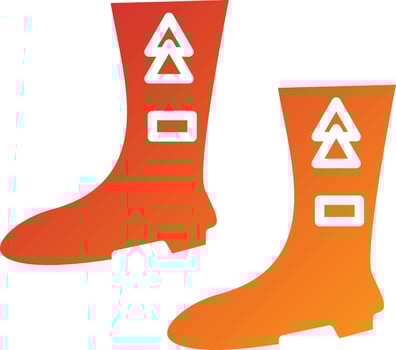 Electrician Boots Icon Style vector