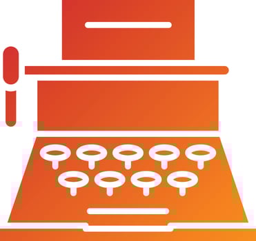 Typewriter Icon Style vector