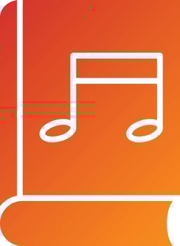 Music Book Icon Style vector