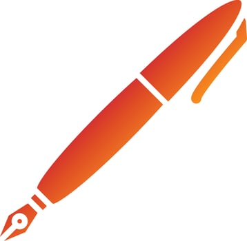 Fountain Pen Icon Style vector