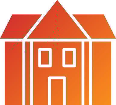 Library Building Icon Style vector