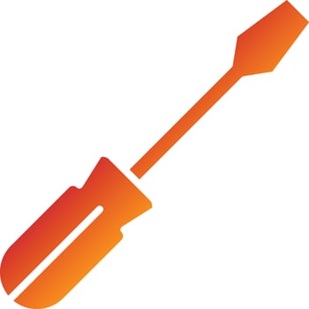 Screwdriver Icon Style vector
