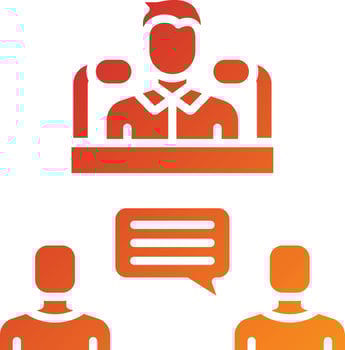 Debate Icon Style vector