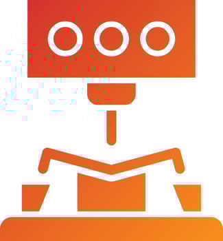Bending Machine Icon Style vector