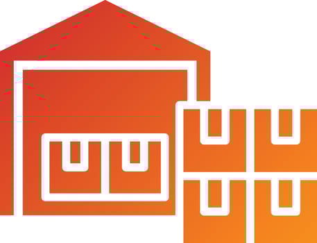 Warehouse Icon Style vector