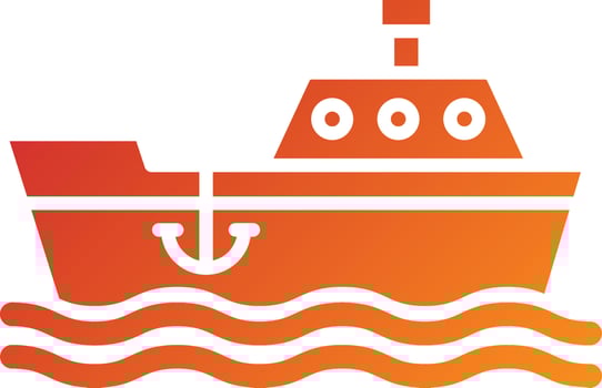 Commercial Fishing Icon Style vector