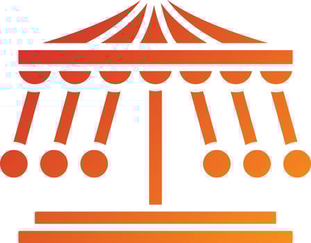 Merry Go Round Icon Style vector