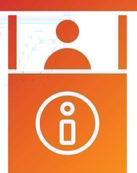 Information Kiosk Icon Style vector