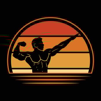 Fitness t shirt design vector